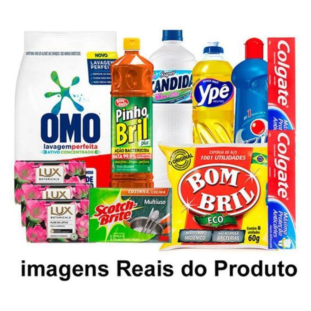 Cesta Basica Higiene E Limpeza 13 Itens Boas Marcas Doação