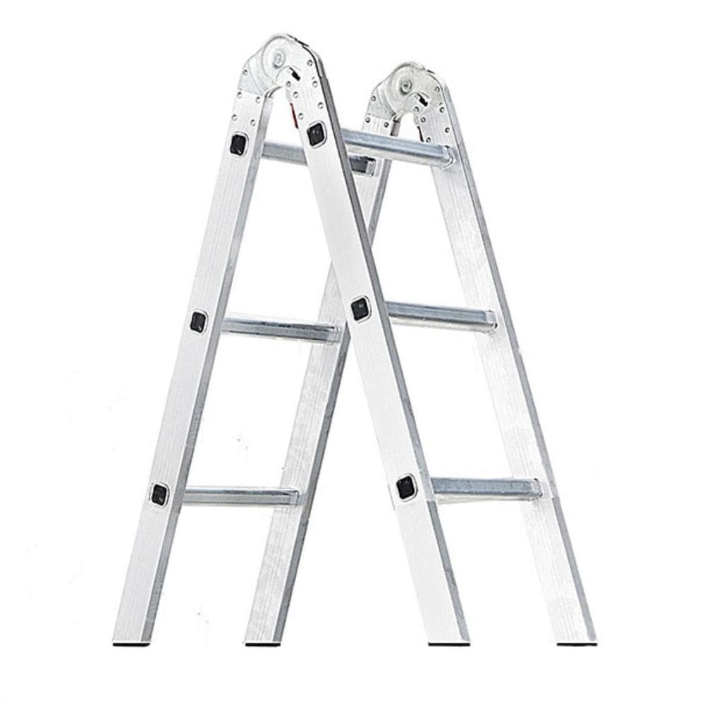 Escada Em Alumínio 6 Degraus De 1,75 Metros De Altura