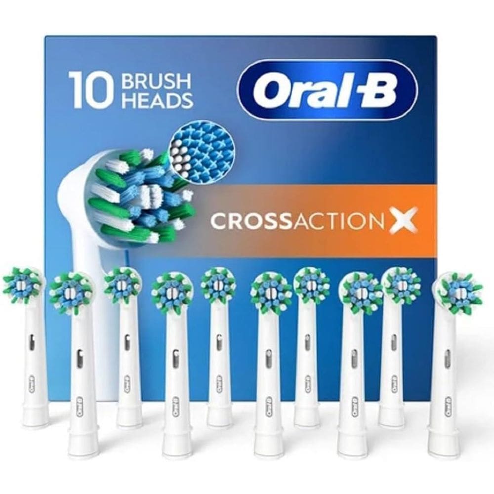 Refil Escova Elétrica Oral B Crossaction X Com 10 Unidades