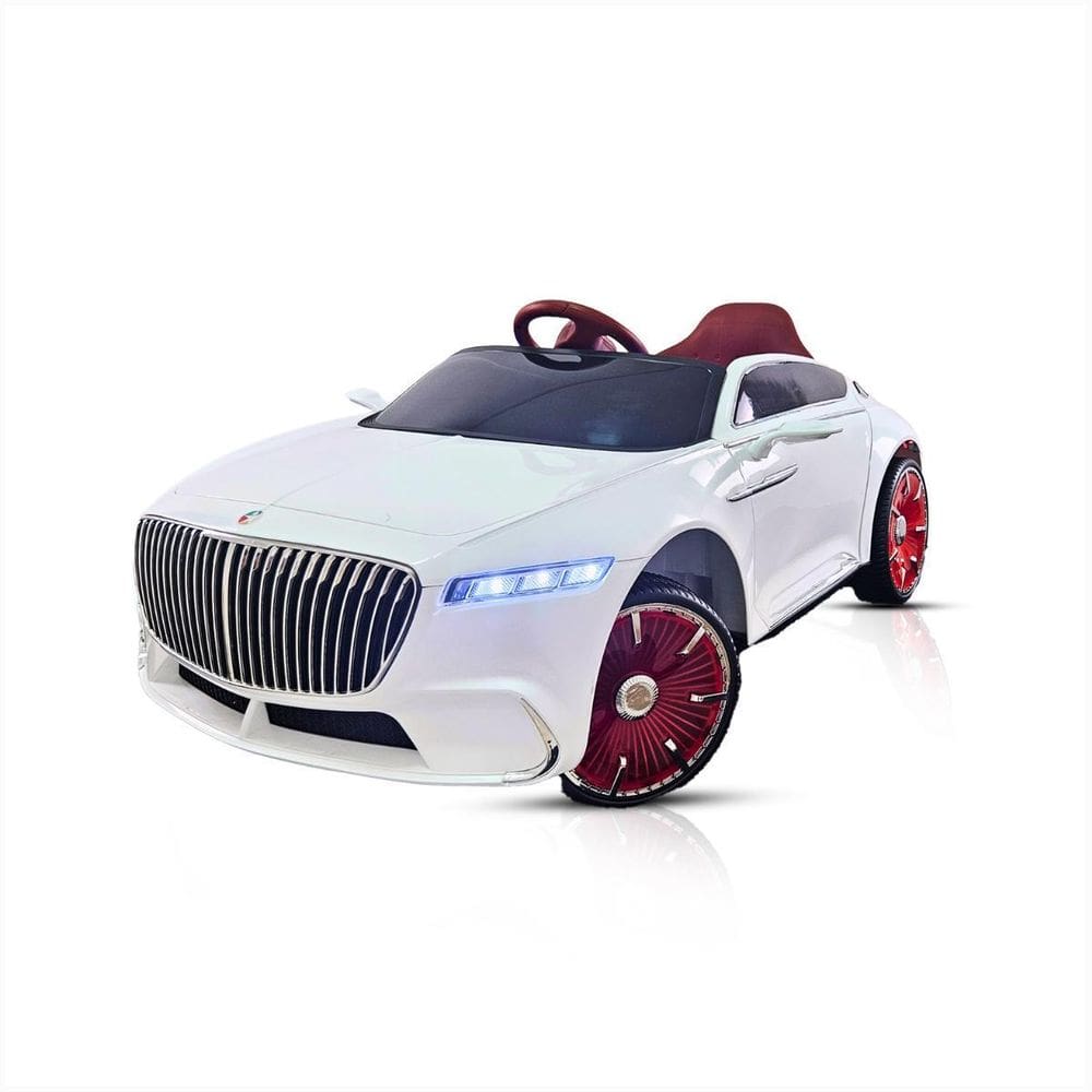 Carro Elétrico Infantil 12V Branco Modo Balanço Bluetooth Ré
