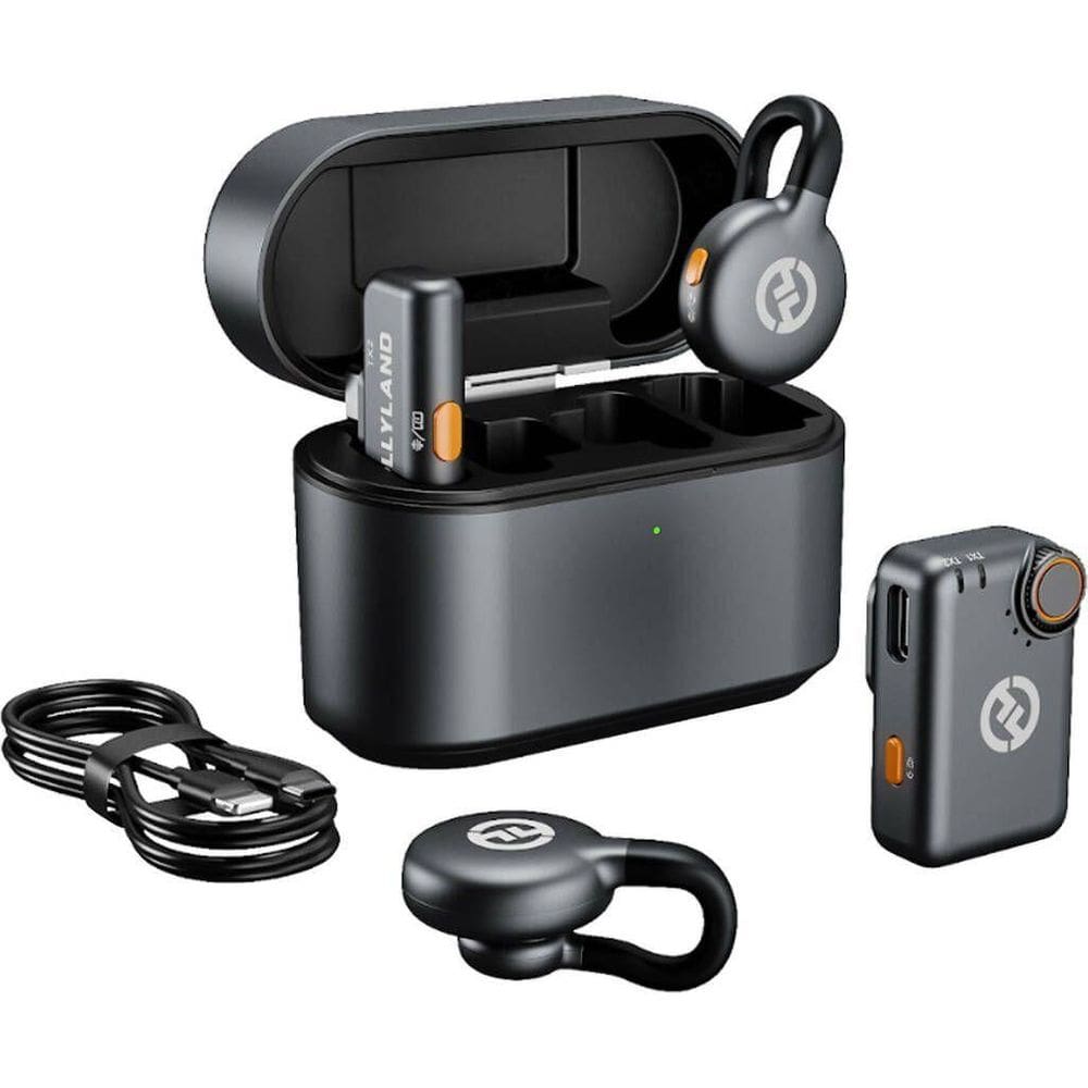 Microfone Hollyland Lark M2S Mini Combo 2 Pessoas Sem Fio