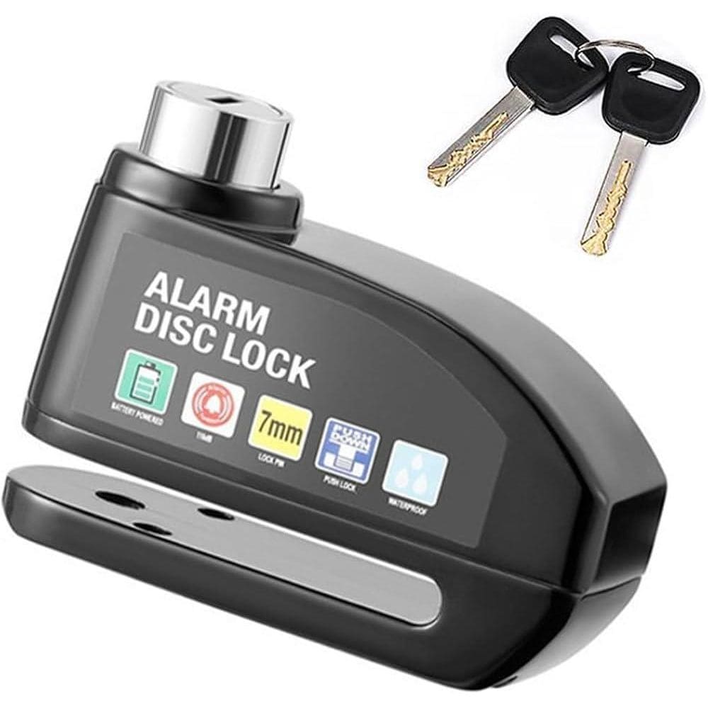 Super Cadeado Disco Reforçado Trava Roda Alarme Segurança