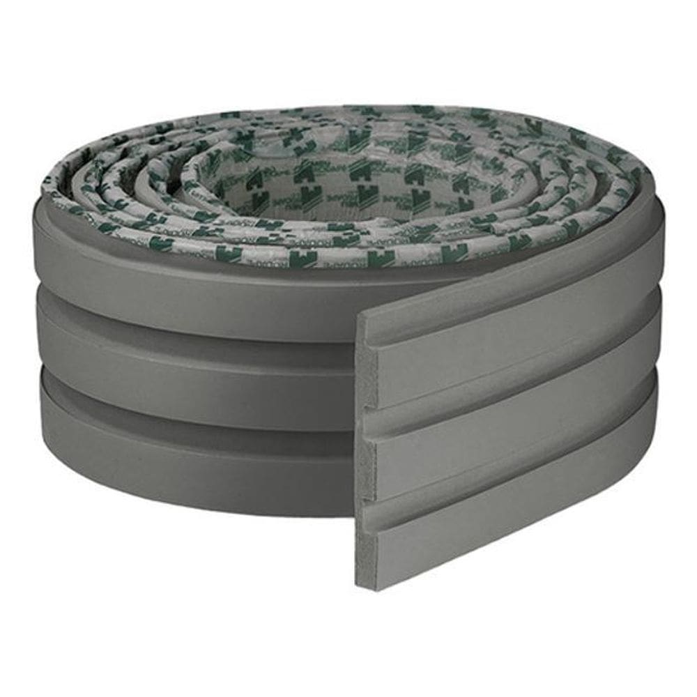 Meu Rodapé Painel Ripado Autocolante Linha Play Grafite 10M