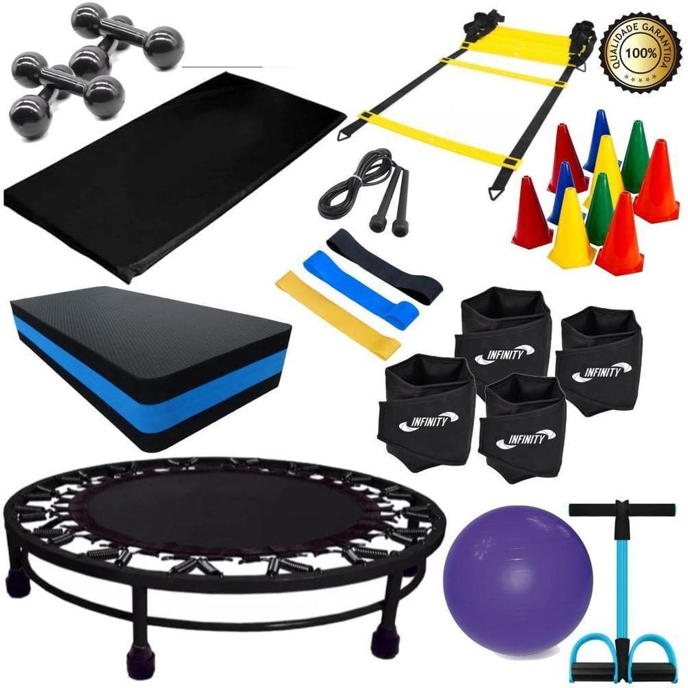 Kit Funcional Para Treino E Ginástica Em Casa Completo