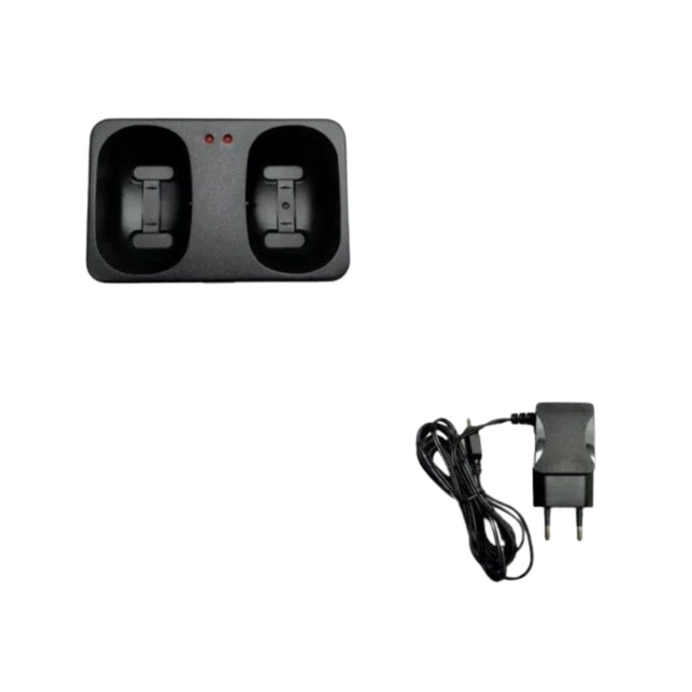 Fonte + Base Carregadora Para Rádio Intelbras Rc4100 Rc4102