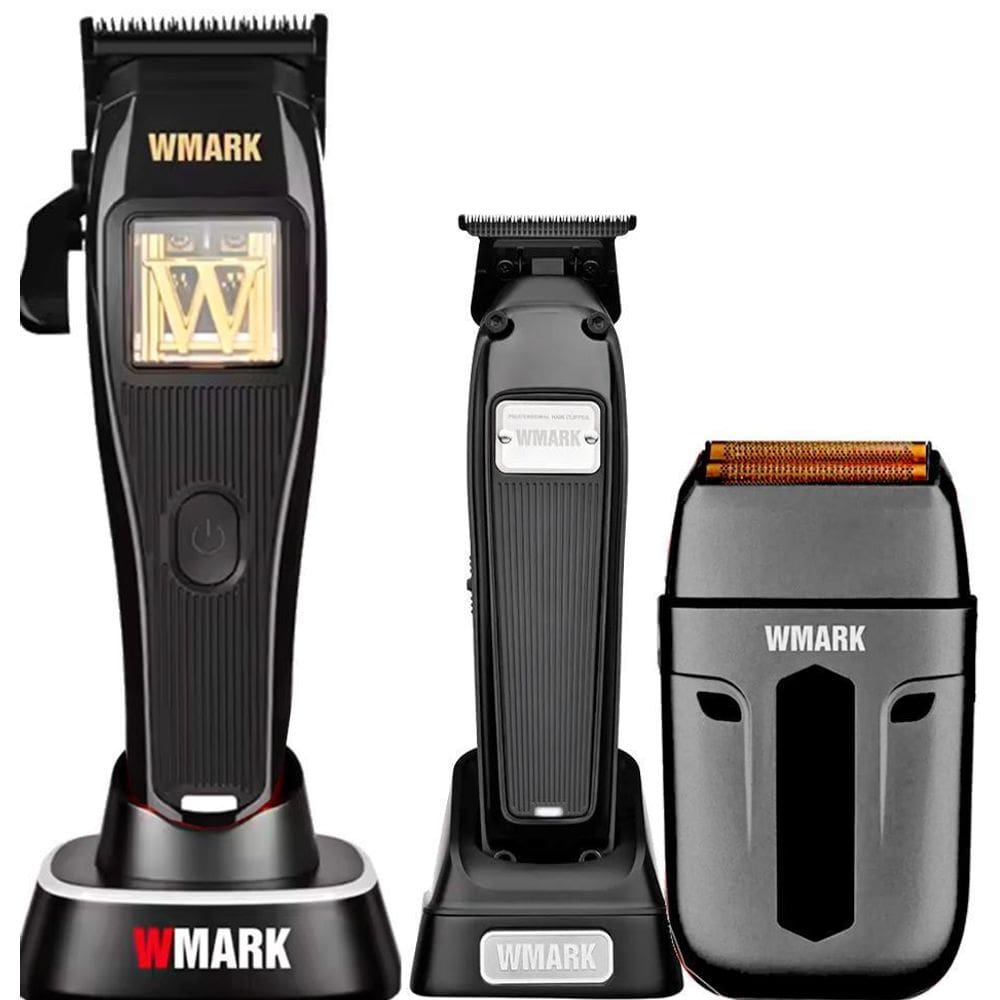 Kit 3 Wmark Ng X1 Corte Ng 2054A Shaver Ng984A Profissional