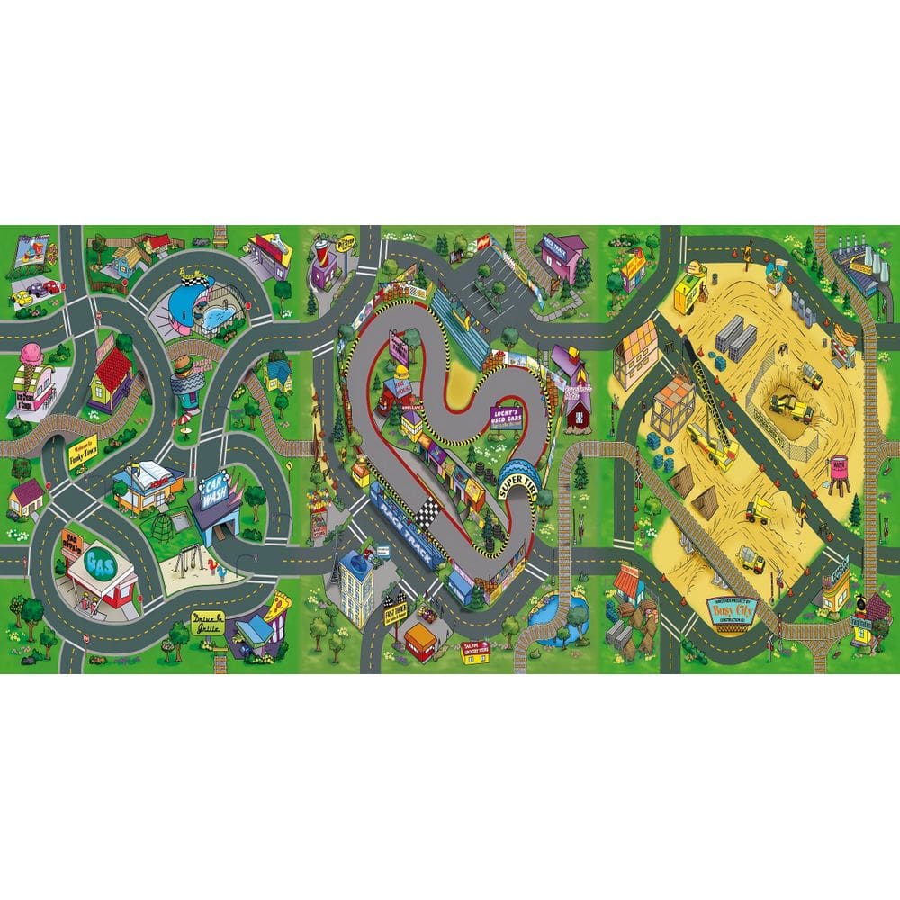 Tapete Infantil Criança Grande Pista Carrinho Carros 2X1M