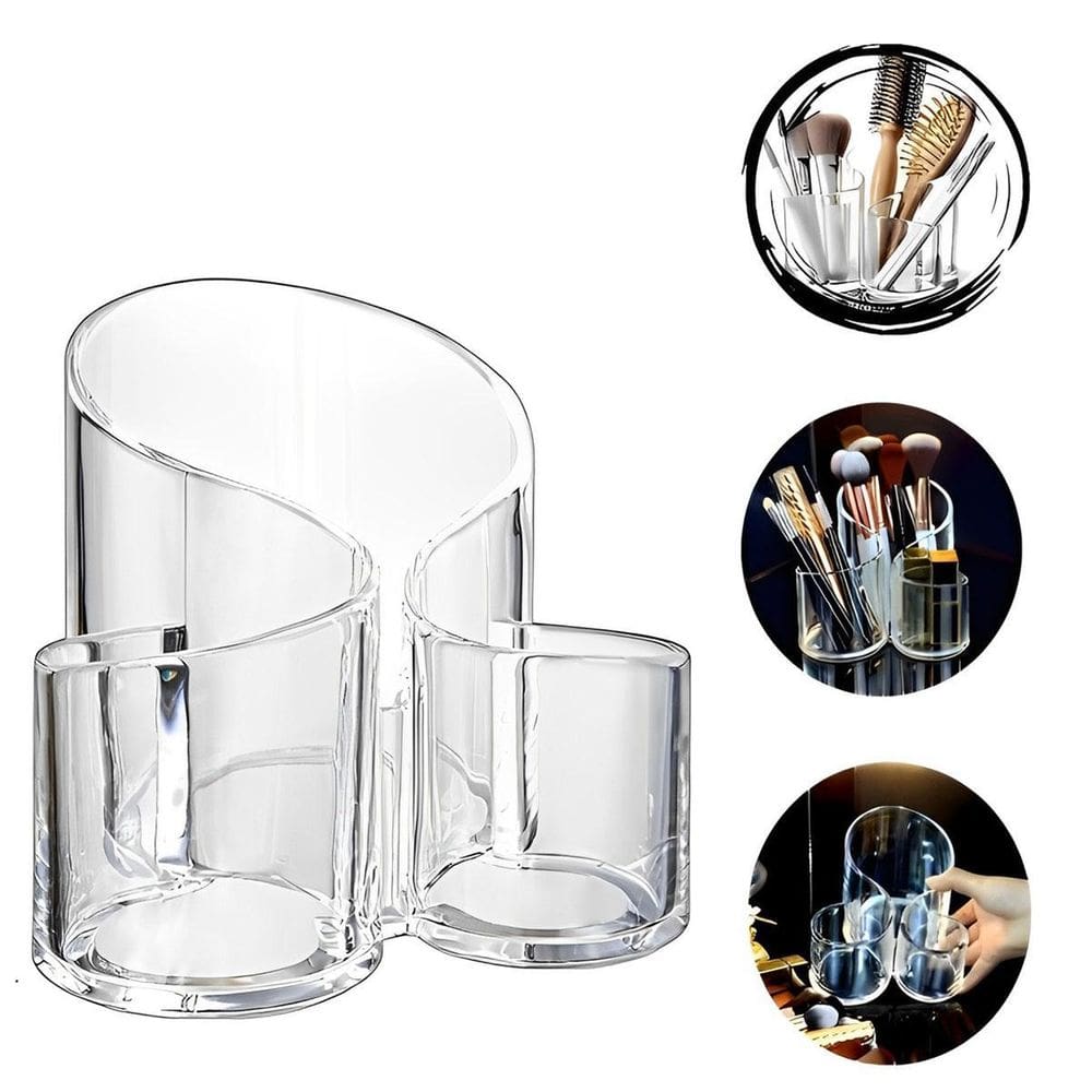 Porta Maquiagem Pincel & Batom Organizador Acrilico