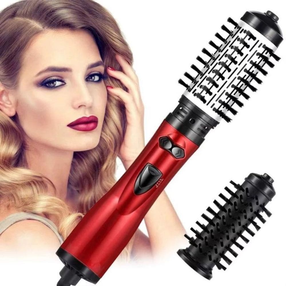 Escova Giratória 3 Em 1 Seca Alisa E Modela Anti Frizz 110V