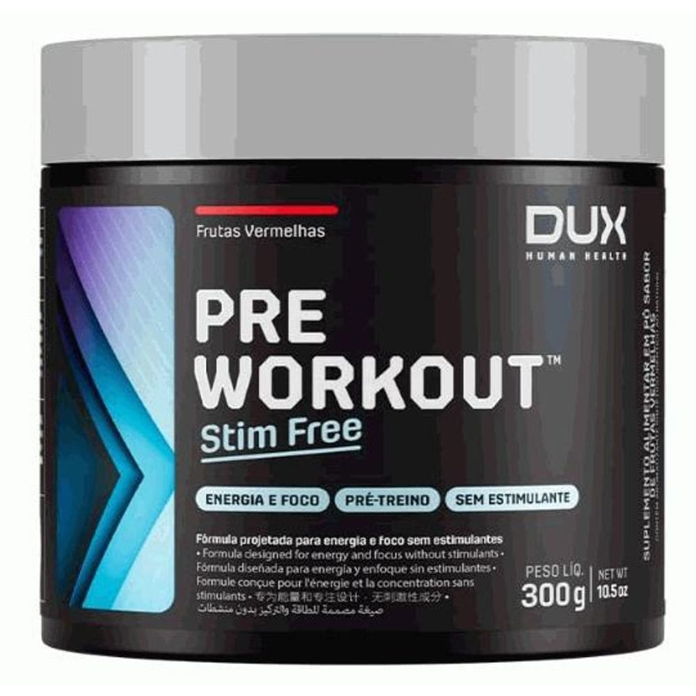Pre Workout - Stim Free 300G - Sabor: Frutas Vermelhas