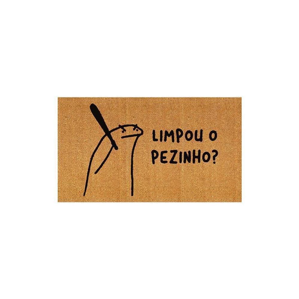 Capacho: Limpou O Pezinho - Fibra Natural De Coco  70X40