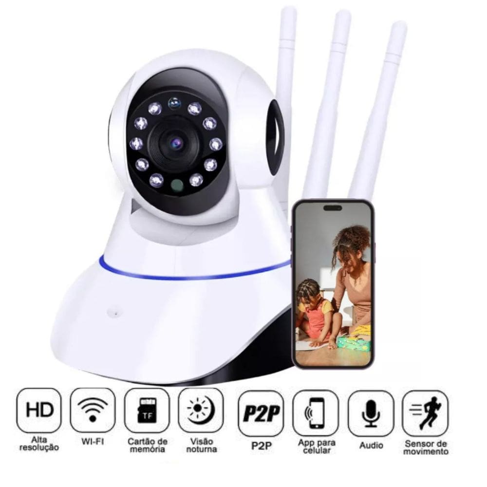 Baba Eletronica Profissionalcamera Wifi Sem Fio Visão