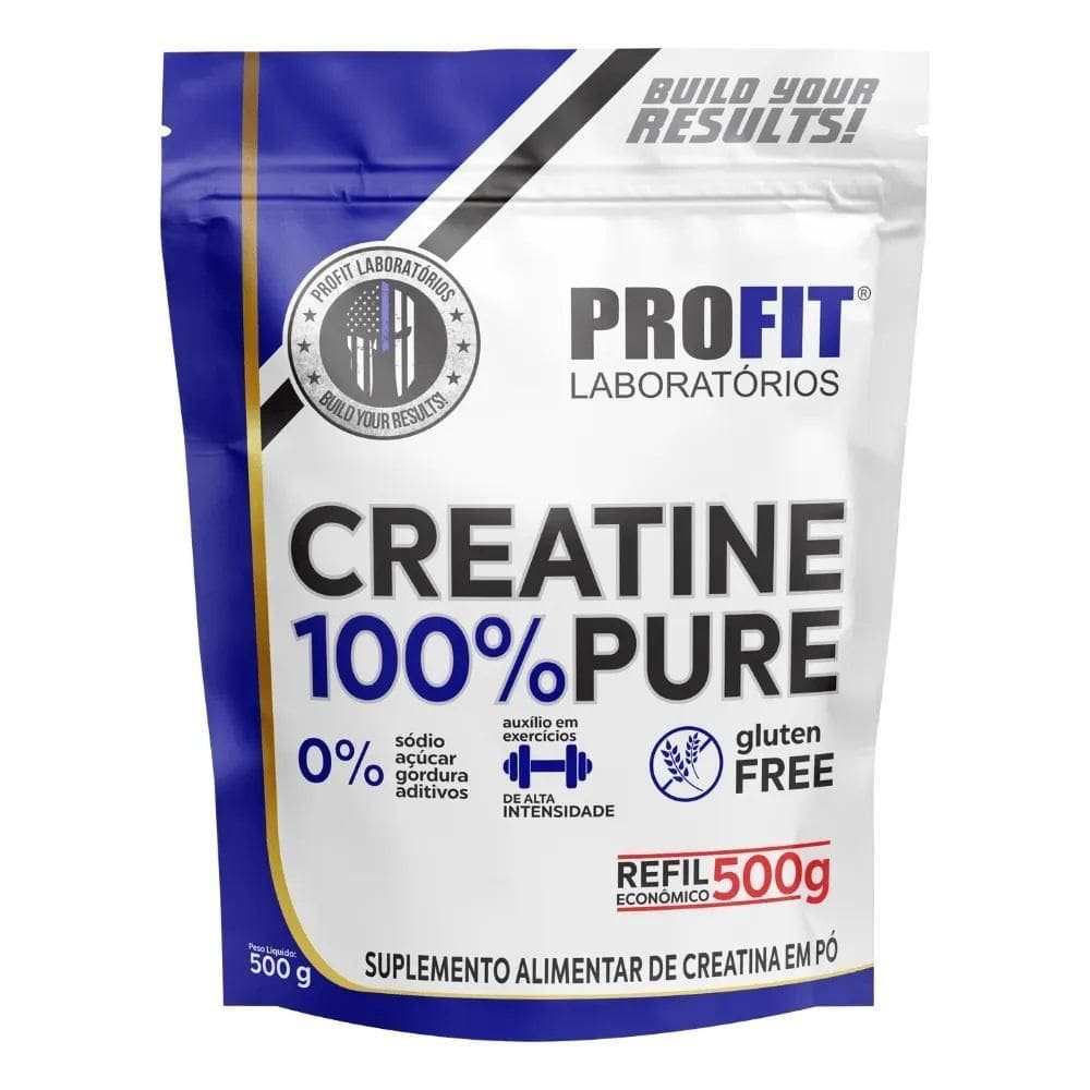 Creatina 100% Pura Refil 500G Profit