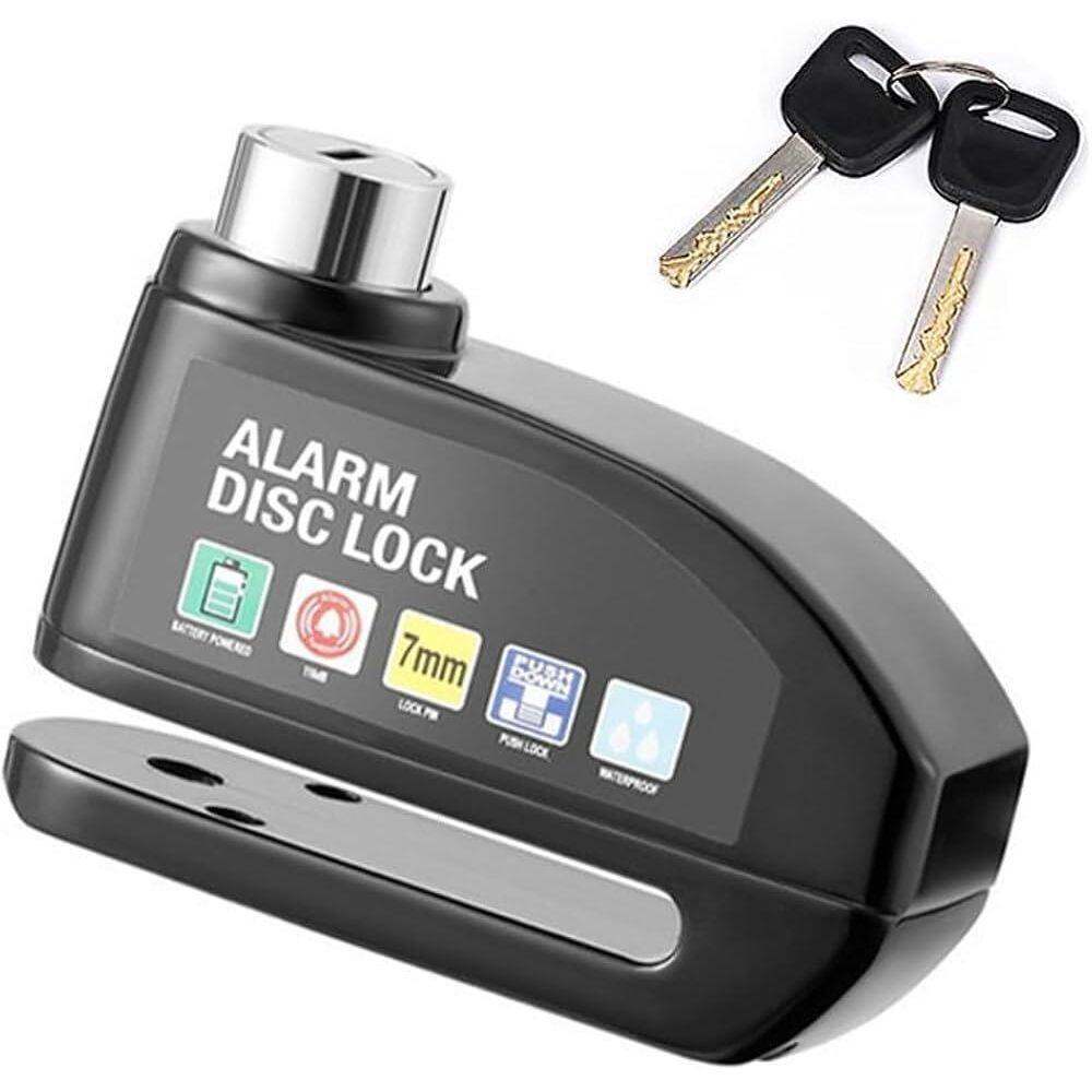 Super Cadeado Disco Reforçado Trava Roda Alarme Segurança