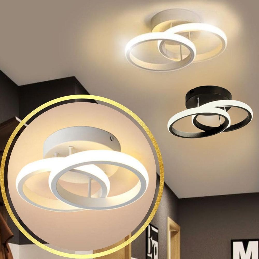 Luminária Teto Parede 25Cm Anel Duplo 24 Watts Led 3X1