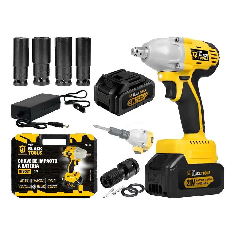 Chave De Impacto A Bateria Tb-21I The Black Tools