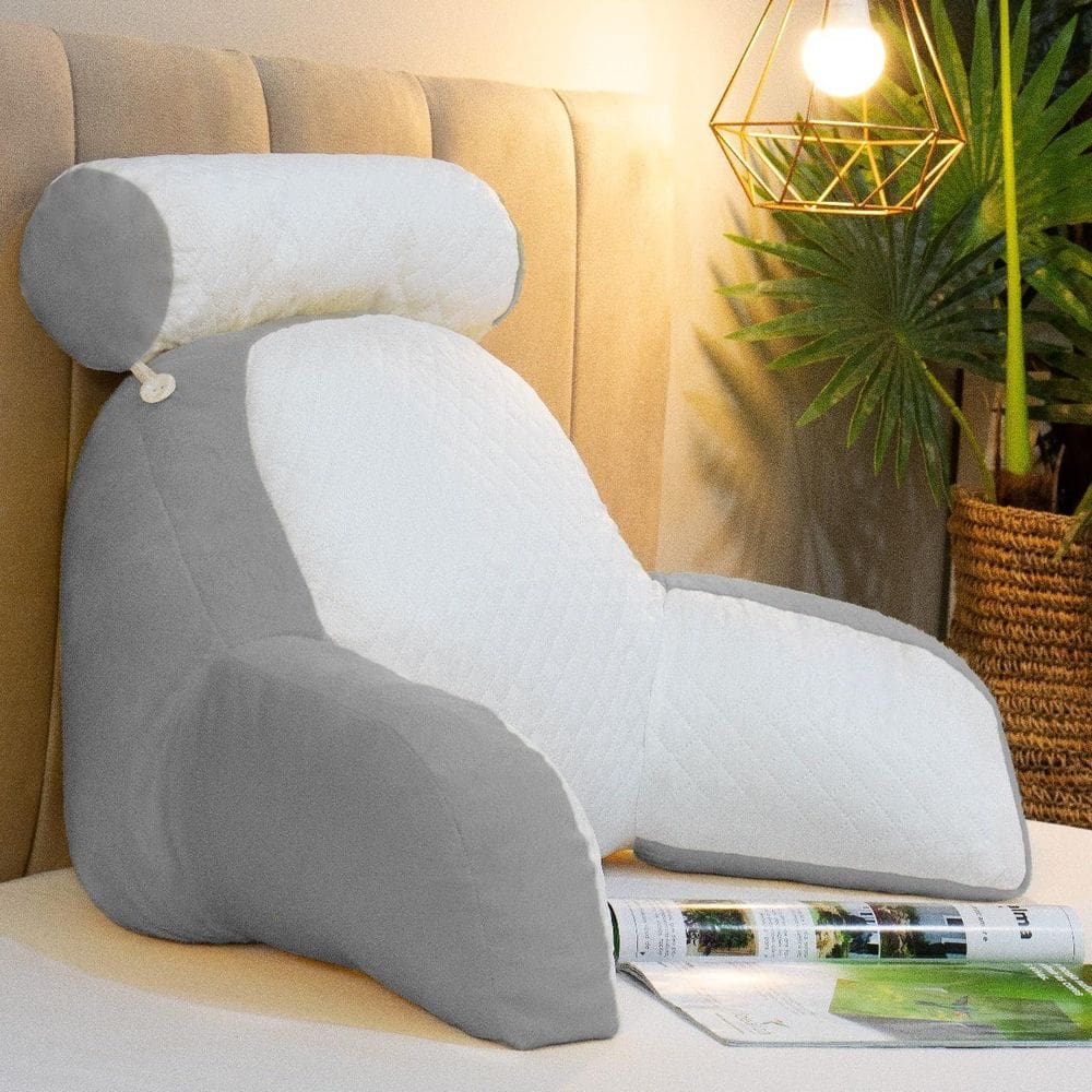 Almofada De Descanso Para Leitura Ergonômico Cinza