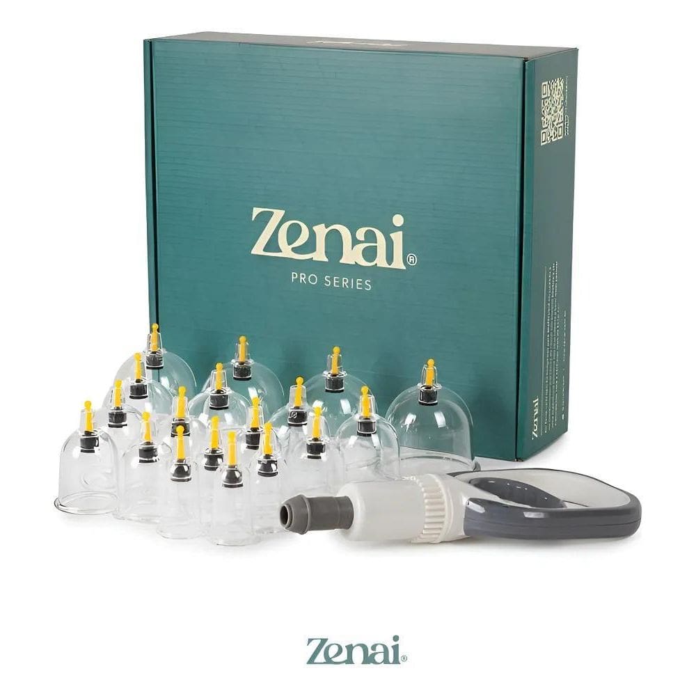 Kit 18 Ventosas Com Bomba Ventosaterapia Massoterapia Zenai