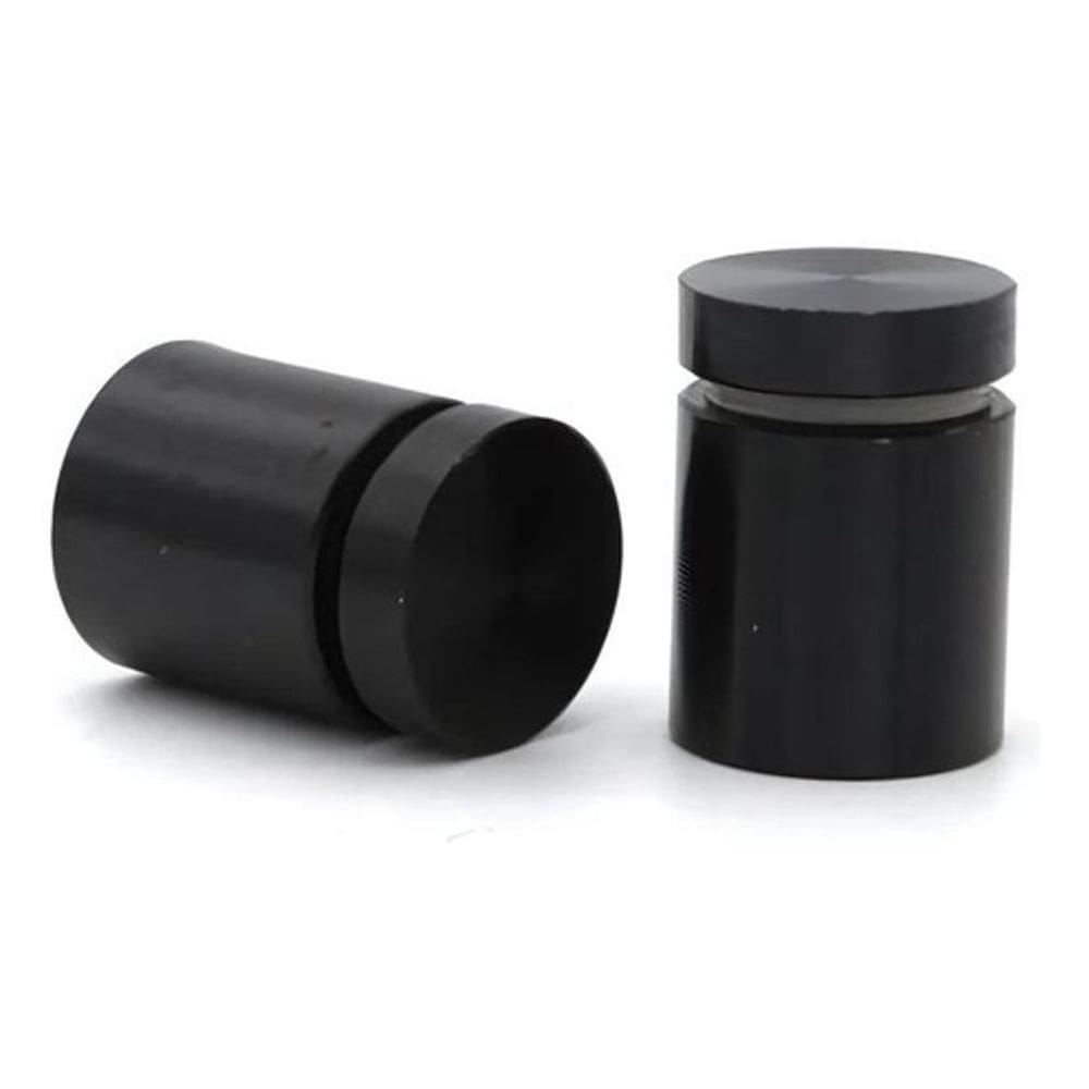 4 Unid Prolongador Extensor Suporte Vidro Preto 25X25 Painel