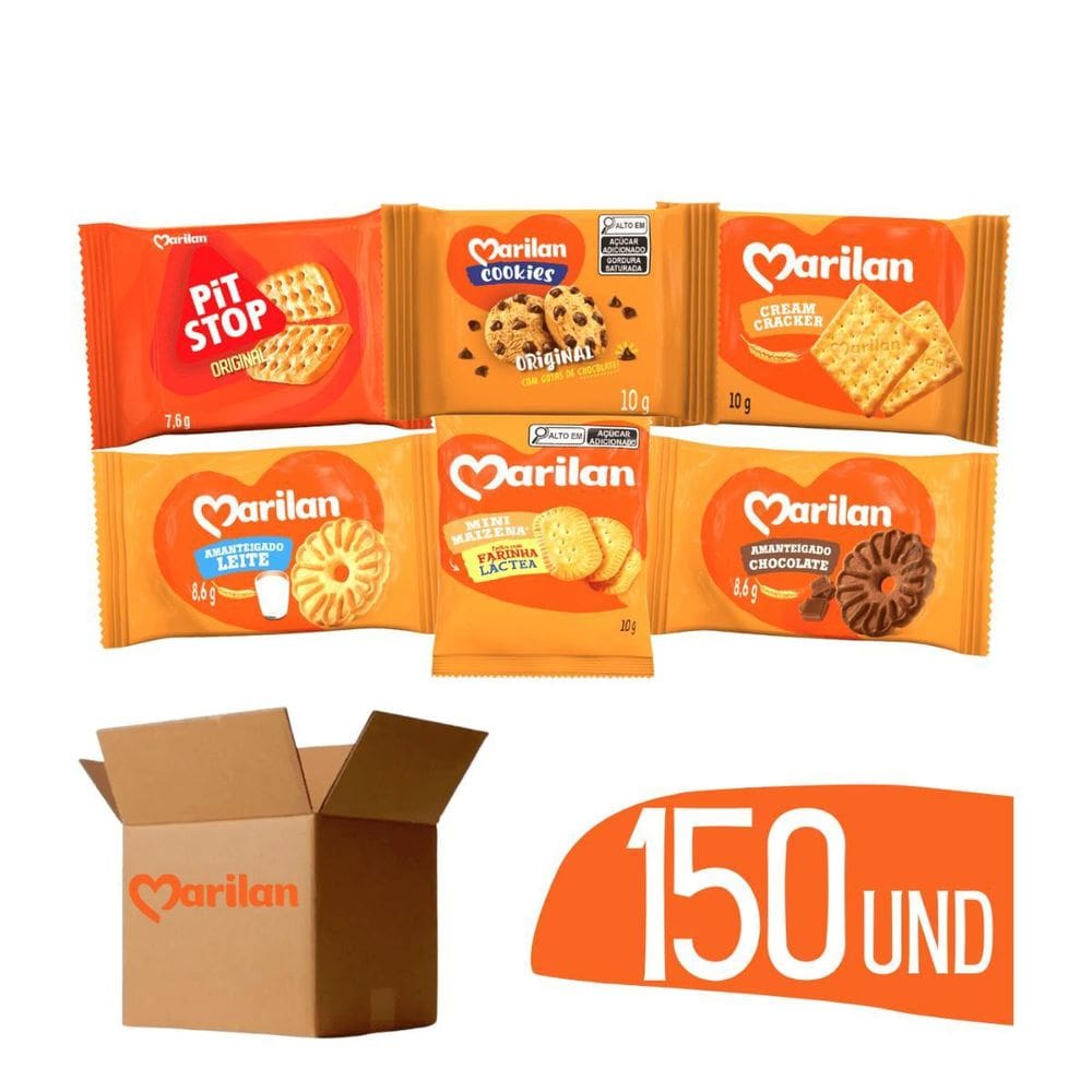 Biscoito Em Sache Marilan Todos Os Sabores - 150 Un