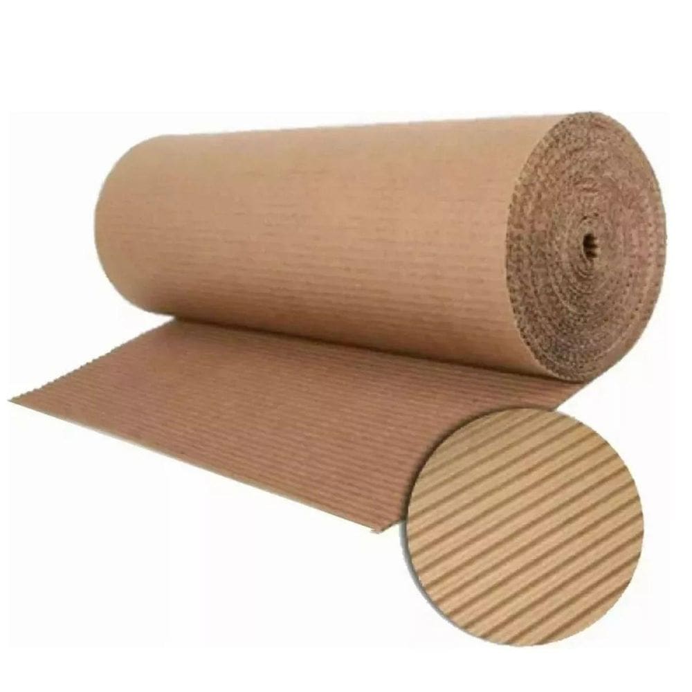 Rolo Papel Papelão Ondulado Obra Mudança Forração 60Cm X 25M