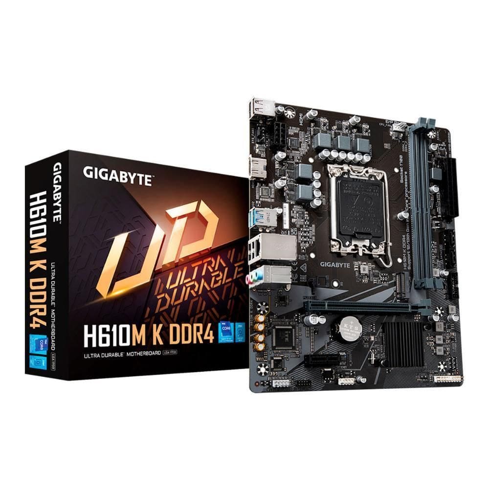 Placa Mãe Gigabyte H610M-K Ddr4 - Lga 1700 - Micro Atx