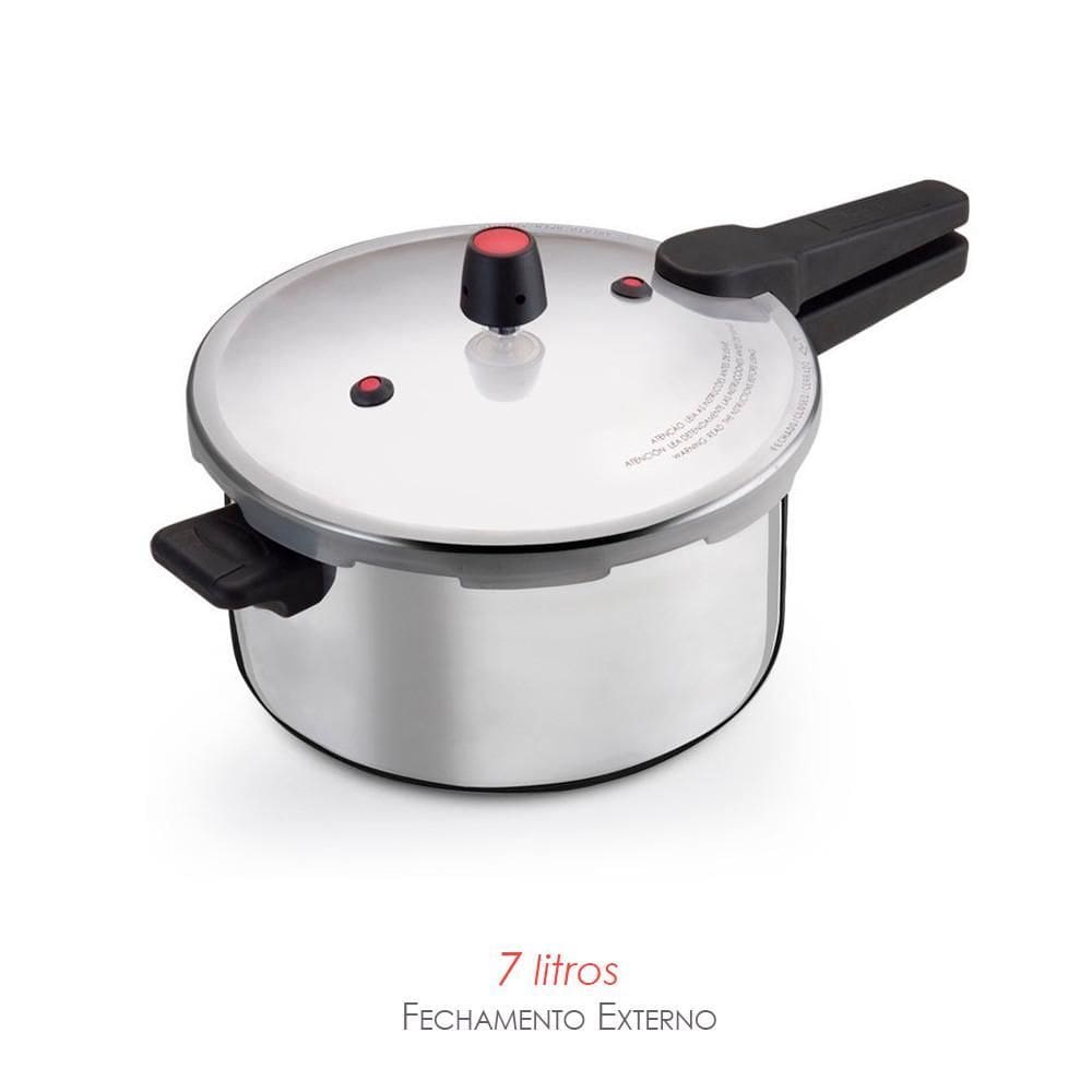 Panela De Pressão 7 Litros Fechamento Externo