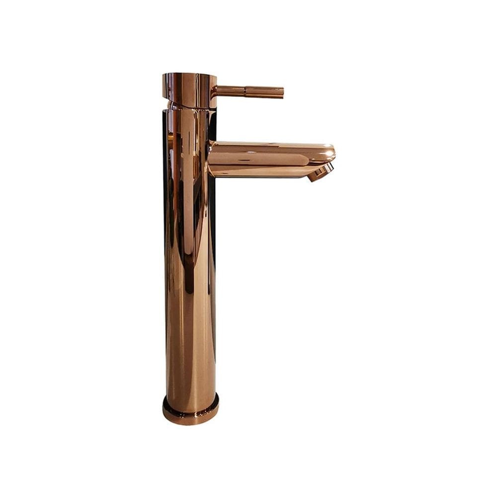 Torneira Monocomando Bica Alta Redonda Rose Gold Rta 704