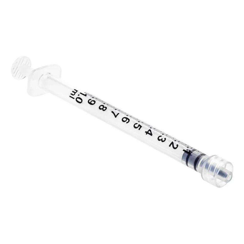 Seringa 1Ml Luer Lock Com Agulha 25G 0,5Mm X 25Mm Com 50 Un