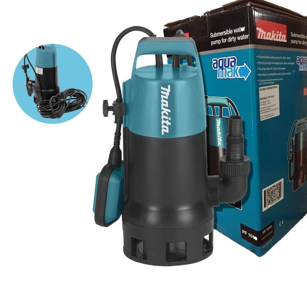 Bomba Submersa Makita 1100W Para Agua Suja Mod Pf1010 110V