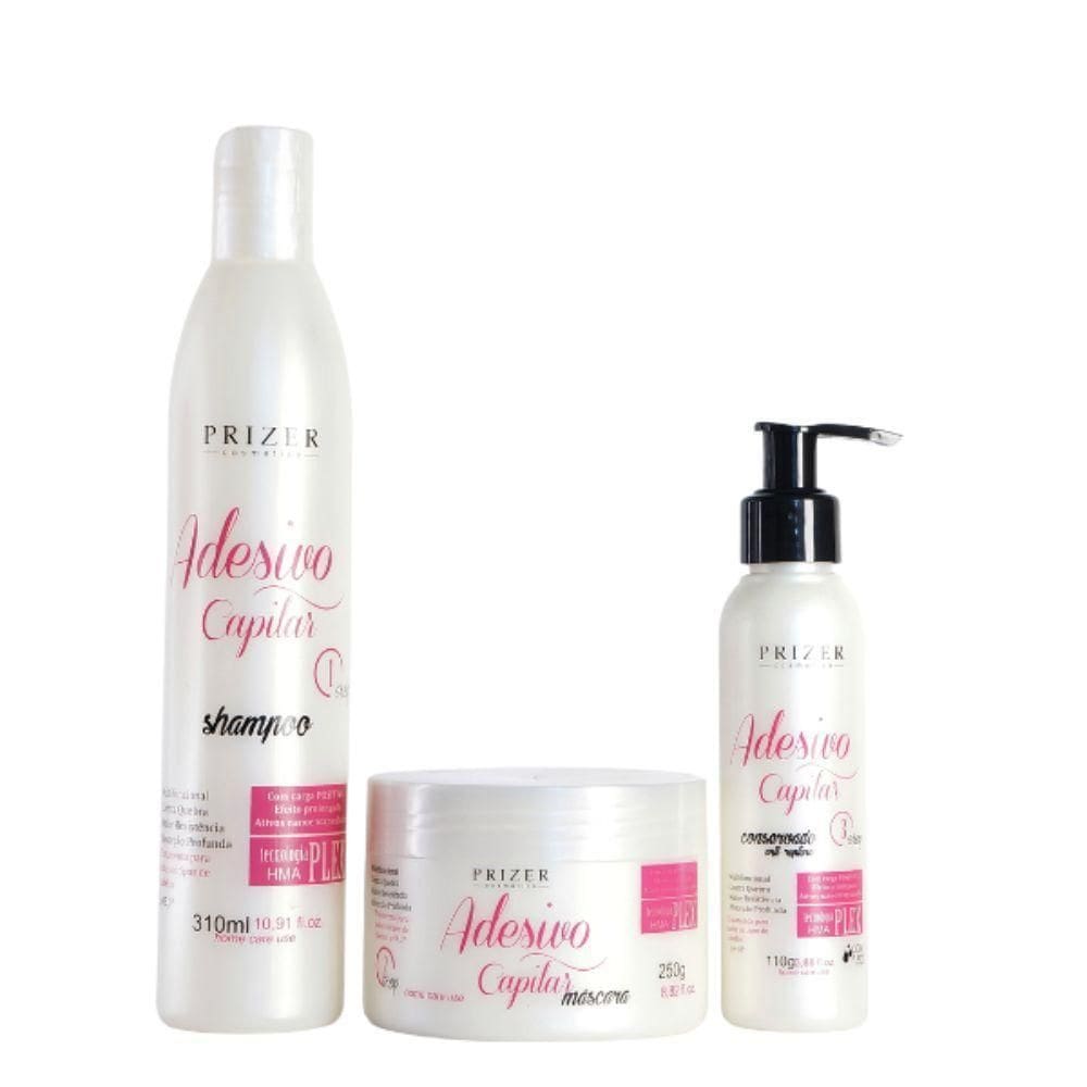 Adesivo Capilar Manutenção Kit Plex - Prizer