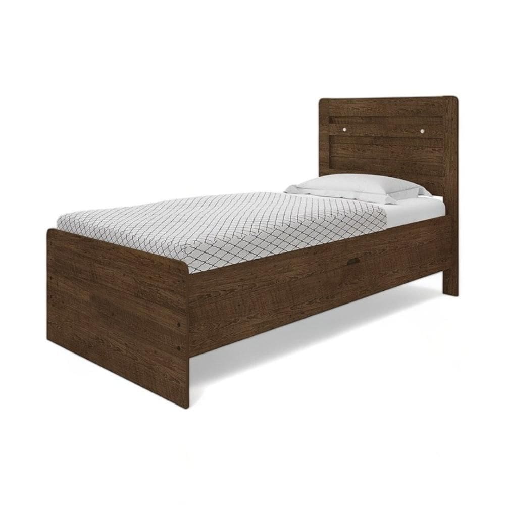 Cama Bau Solteiro Larissa Malbec