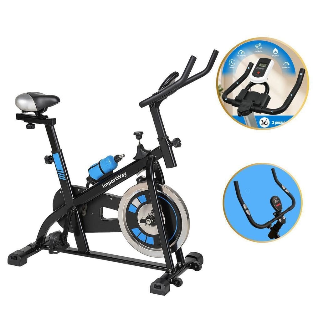 Bicicleta Spinning Mecânica 8Kg Pro Importway 120Kg Cardio