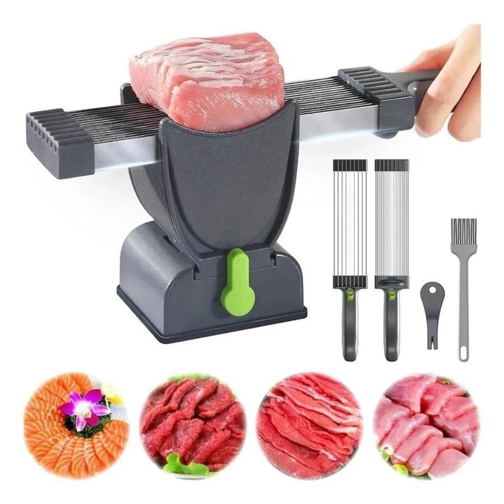 Fatiador De Carne, Cortador Manual Carne Fresca 18 Laminas