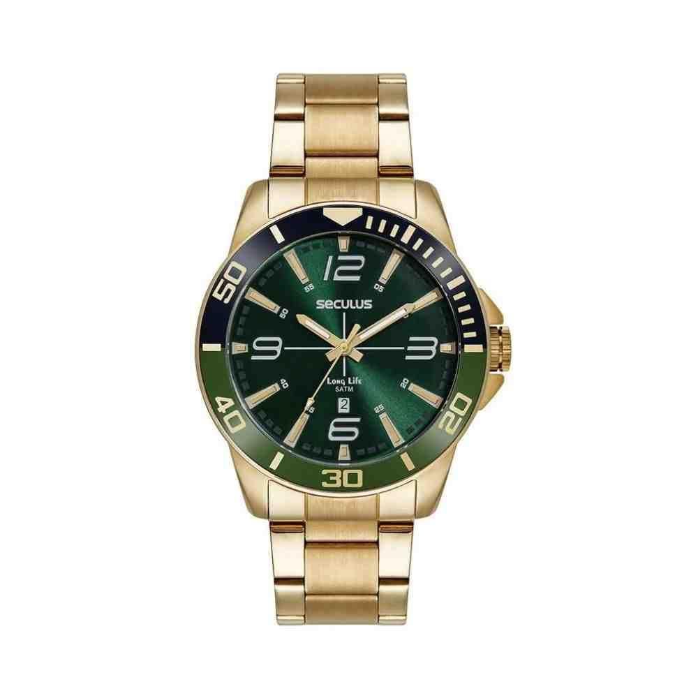 Relógio Technos Dourado Masculino 44212Gpsvda4