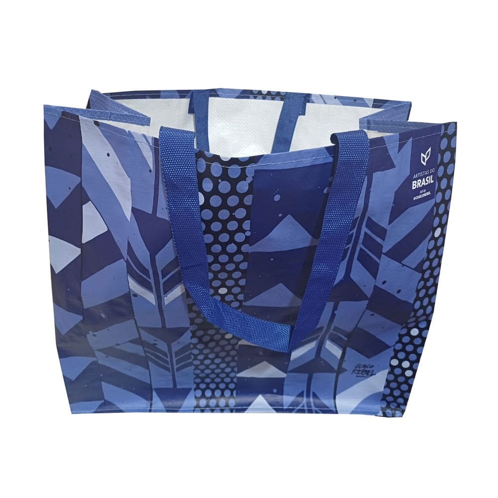 30 Sacolas Ráfia Retornável Grande 39x44x22cm Traços Anc. B4u