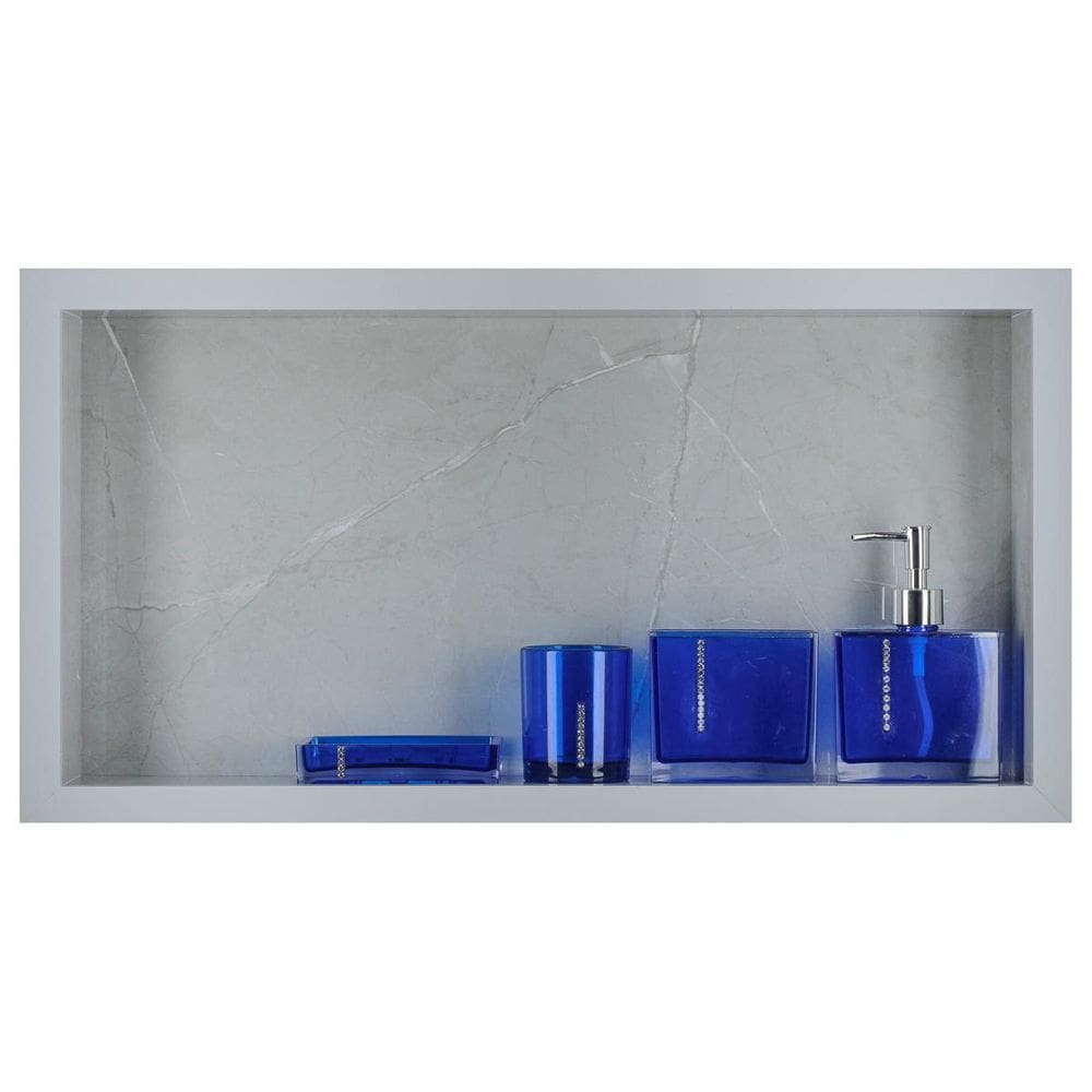 Nicho Porcelanato Para Banheiro 60X30X11Cm Cinza Claro