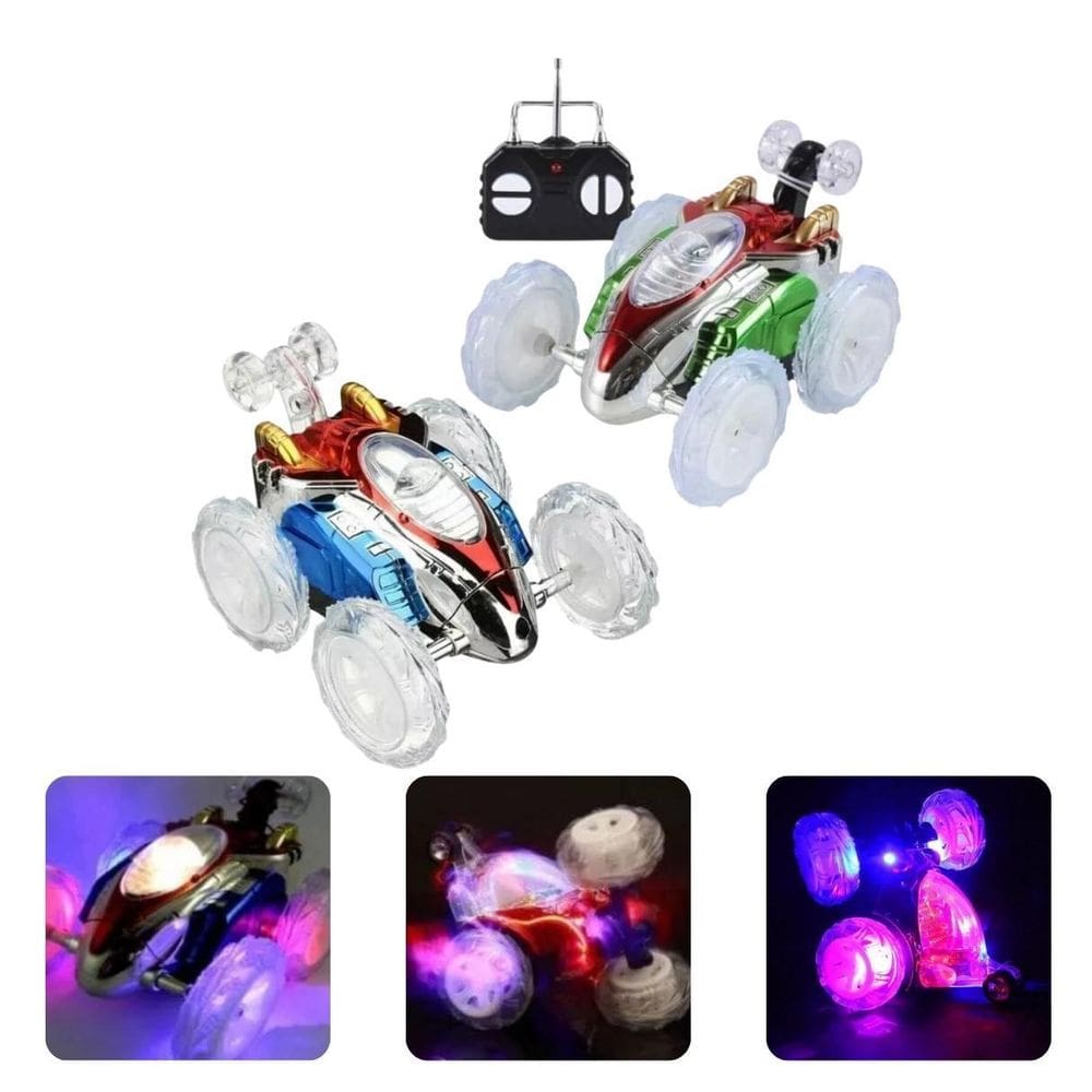 Carrinho Maluco Controle Remoto Manobras 360 Brinquedo Led