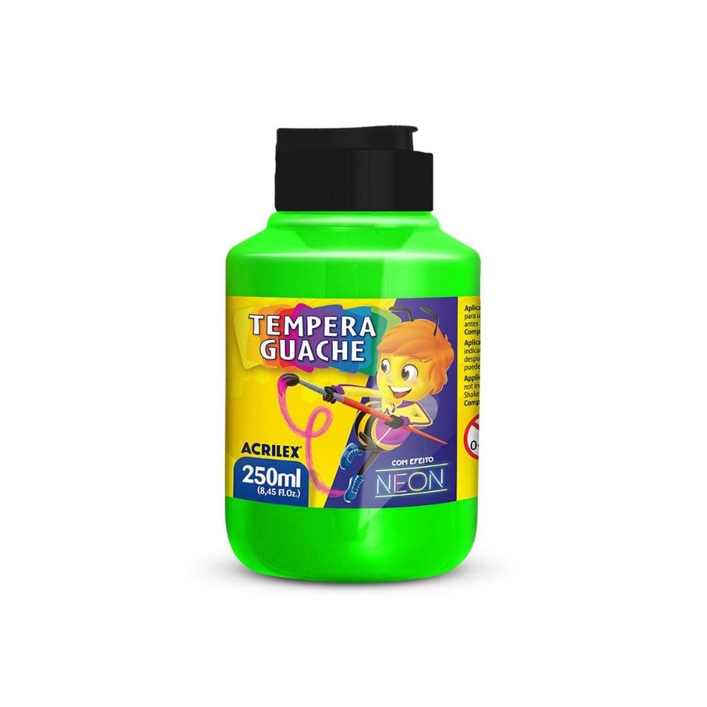 Tinta guache Neon Verde 250ml 0101 - Acrilex