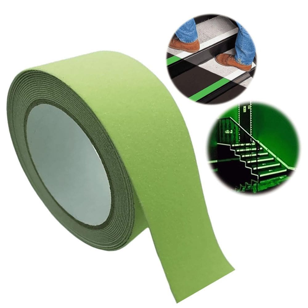 Fita Adesiva Anti Derrapante Fluorescente Rampa Escada