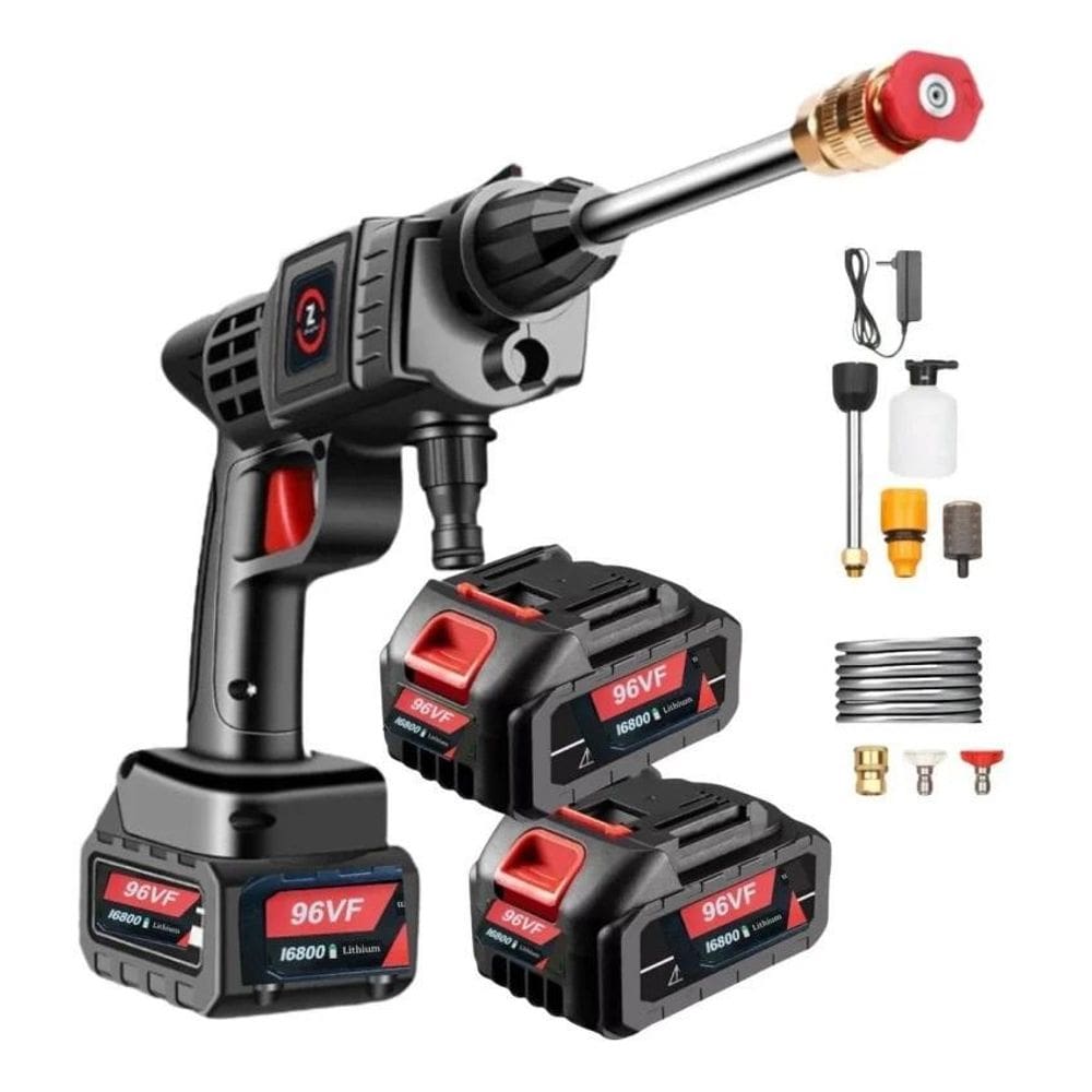 Lava Jato 96V Pressão Portátil 2 Bateria Vap 1000W Bivolt