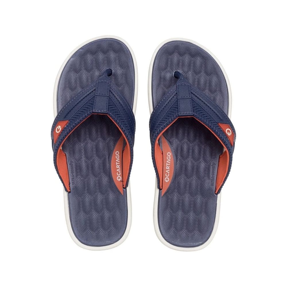 Chinelo Infantil Cartago Malta VI Azul Marrom Leve Resistente
