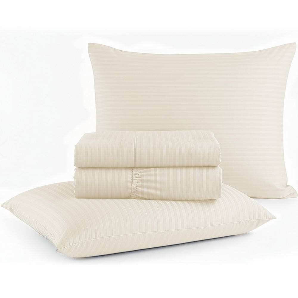 Jogo de Cama King 4 peças Micropercal Acetinado Bf Colchões