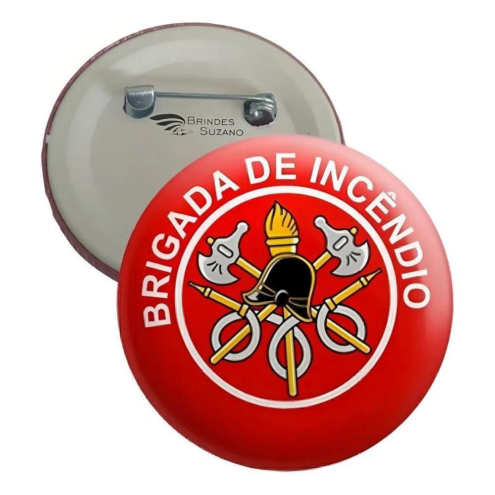 20 Botons Botton Buttons Broches Brigada De Incêndio 3,5