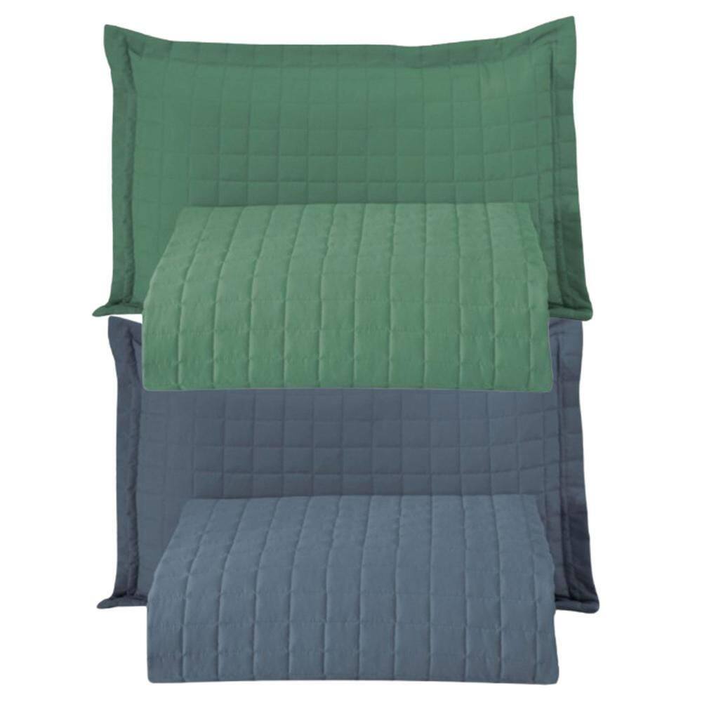 Combo 2 Kit Cobre Leito Colcha Monaco Solteiro Dupla Face