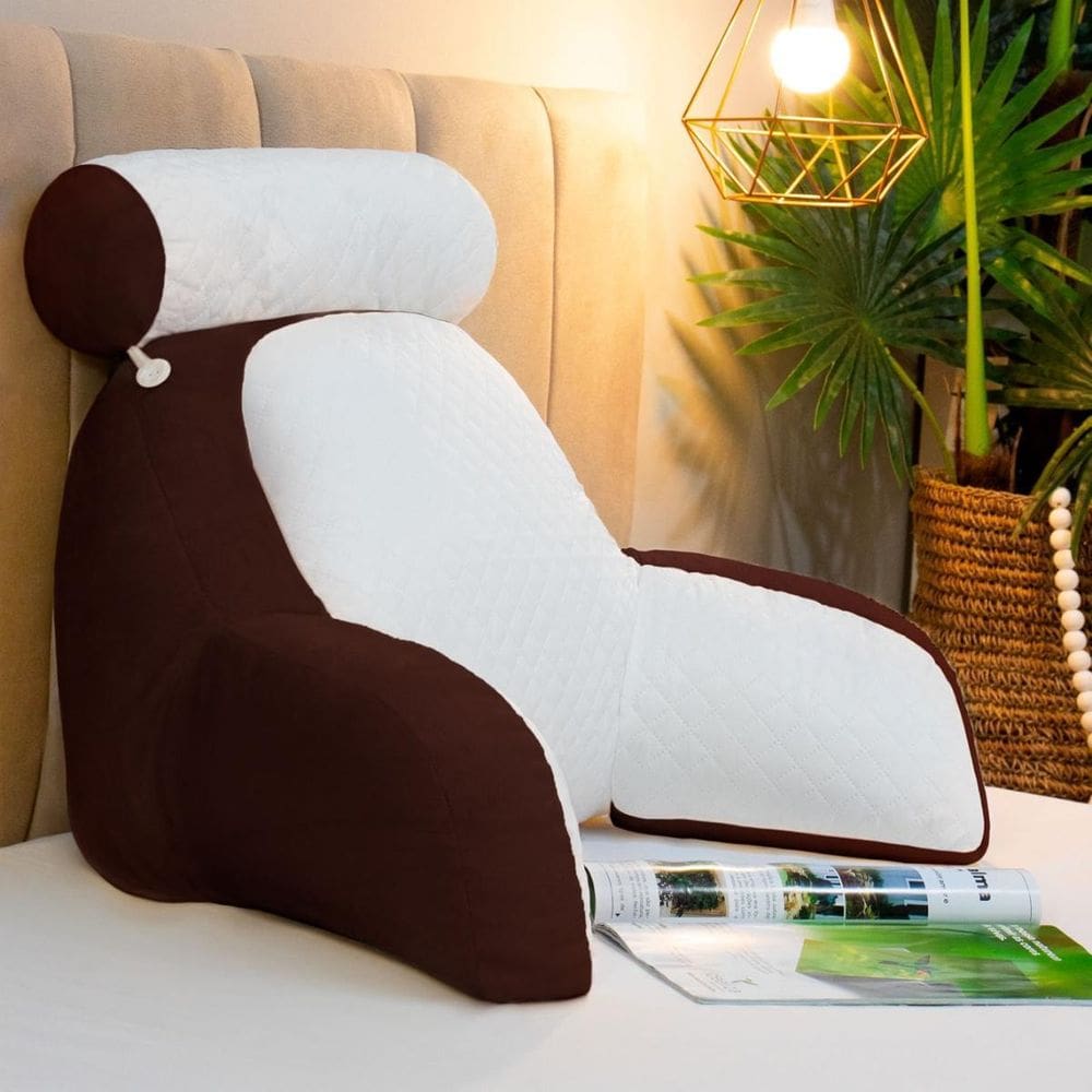 Almofada De Descanso Para Leitura Ergonômico Marrom