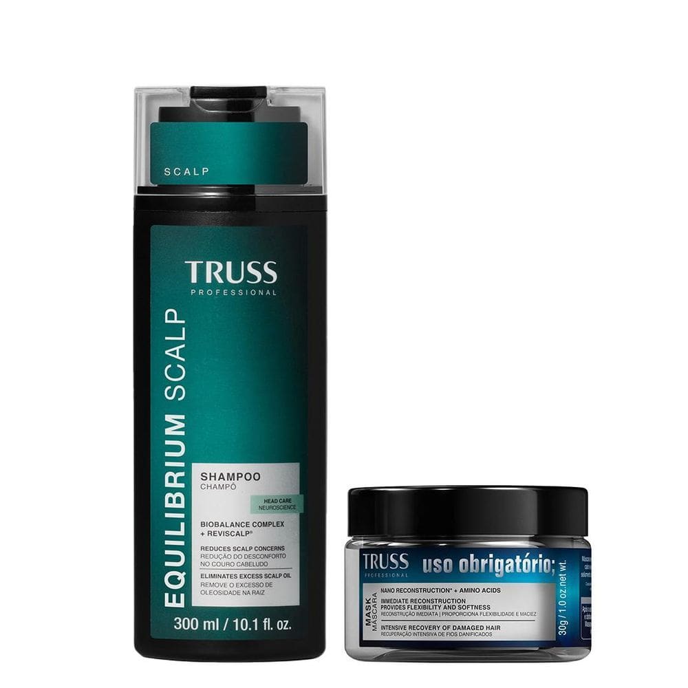 Truss Equilibrium Scalp Kit Shampoo E Máscara Uso