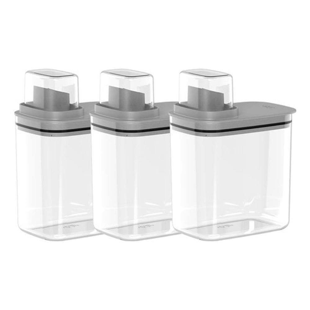 Kit 3 Dispensers Organizadores Amaciante Sabão Lavanderia