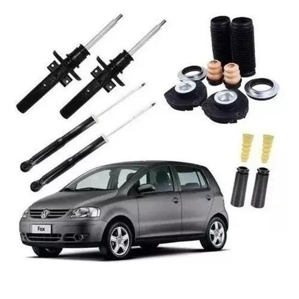 4 Amortecedor+ Kit Suspensão Fox 2012