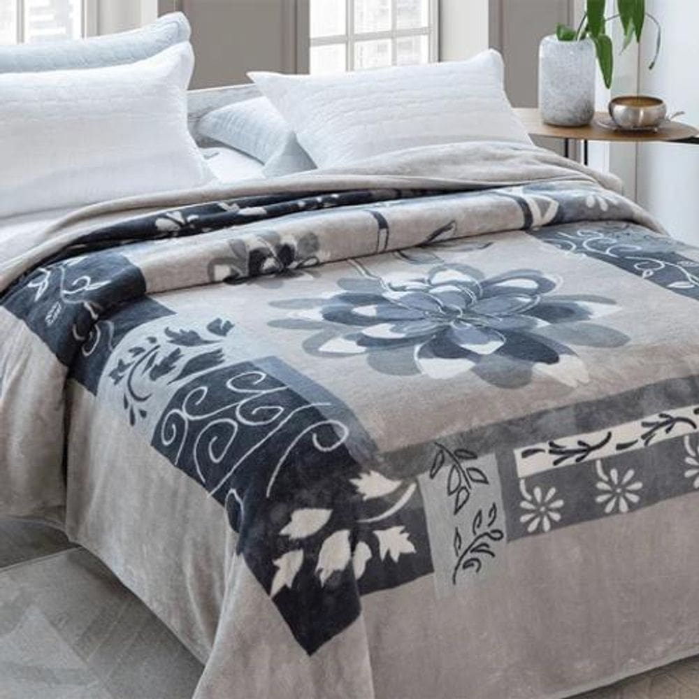 Cobertor Casal Kyor Plus Estampado Chablis 180X220M Jolitex